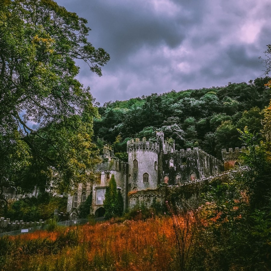 Ancient autumn castle