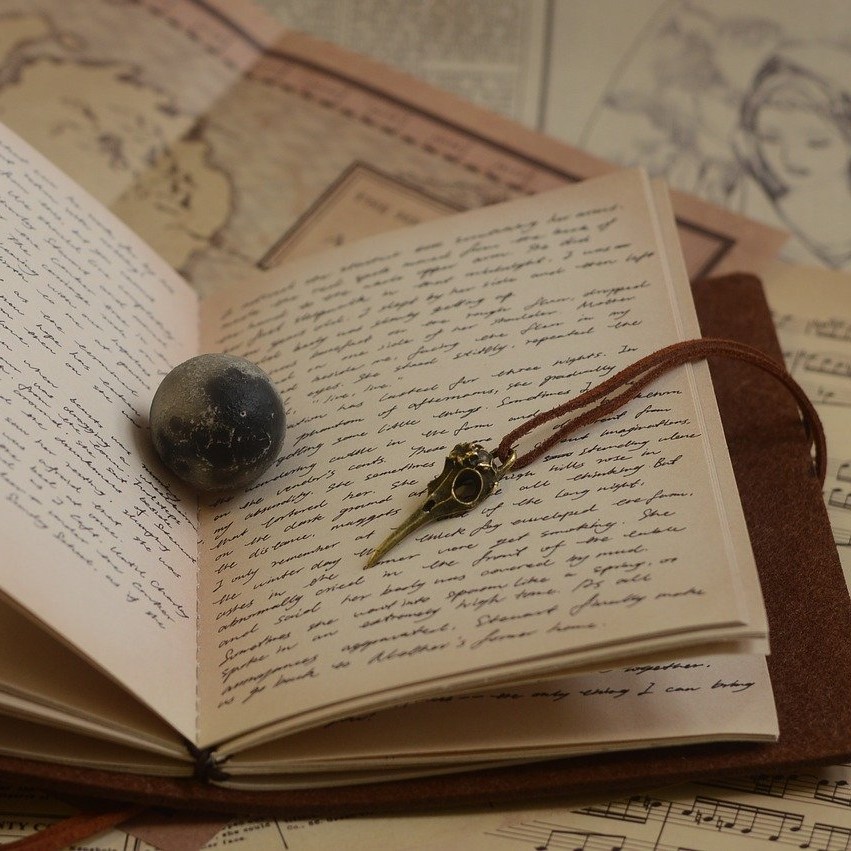 Handwritten book from pixabay