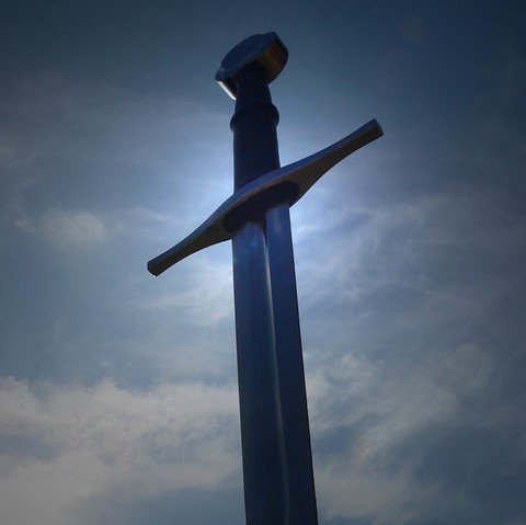 Sword against the sky by snake3yes on flickr